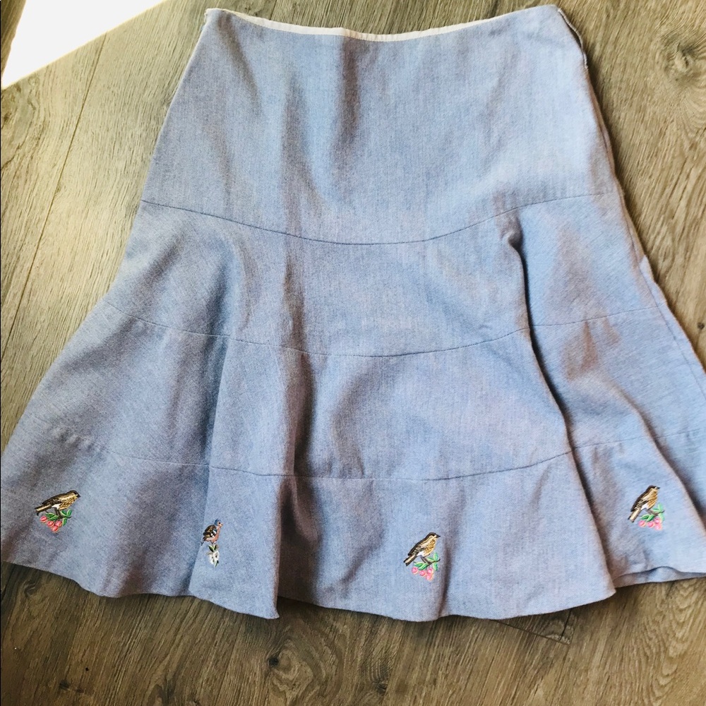 Anthropologie bird skirt - 6